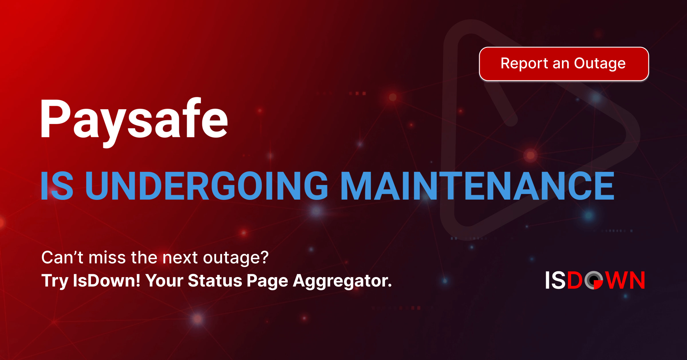 Paysafe Status. Is Paysafe Down? IsDown